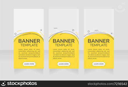 Retail campaign vertical web banner design template. Vector flyer with text space. Advertising placard with customized copyspace. Promotional printable poster for advertising. Graphic layout. Retail campaign vertical web banner design template