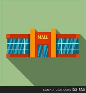 Retail mall icon. Flat illustration of retail mall vector icon for web design. Retail mall icon, flat style