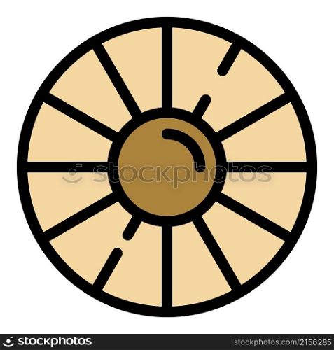 Retina close up icon. Outline retina close up vector icon color flat isolated. Retina close up icon color outline vector