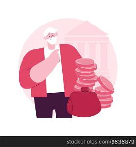 Retirement preparation abstract concept vector illustration. Retirement saving planning, financial savings of retirees, pension psychological preparation, get ready for resign abstract metaphor.. Retirement preparation abstract concept vector illustration.