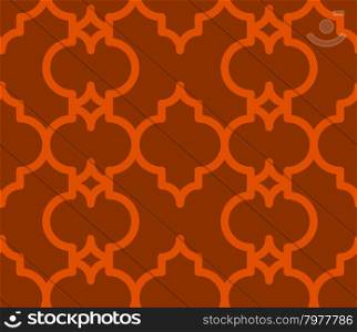 Retro 3D brown Marrakech.Abstract layered pattern. Bright colored background with realistic shadow and thee dimensional effect.
