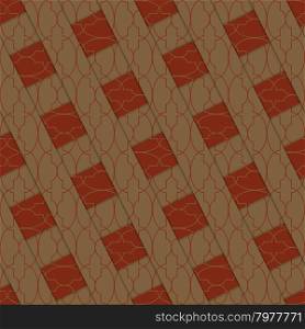 Retro 3D brown stripes crossed.Abstract layered pattern. Bright colored background with realistic shadow and thee dimensional effect.