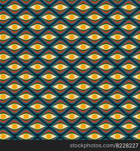 Retro 70s seamless pattern. Mid Century pattern. Vector illustration . Retro 70s seamless pattern.Mid Century pattern.Vector illustration 