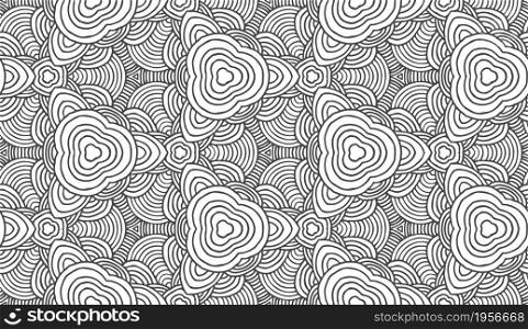 Retro abstract seamless vector pattern on white backdrop. Vector stripe pattern decorative print concept.. Retro abstract seamless vector pattern on white backdrop. Vector stripe pattern decorative print concept. Floral seamless abstract art background vector.