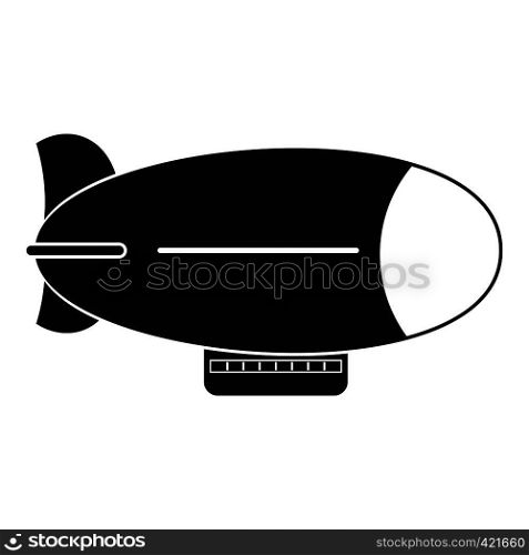 Retro airship icon. Simple illustration of retro airship vector icon for web. Retro airship icon, simple style