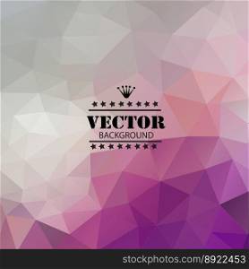Retro background with triangular polygons vector image