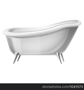 Retro bathtub icon. Cartoon of retro bathtub vector icon for web design isolated on white background. Retro bathtub icon, cartoon style