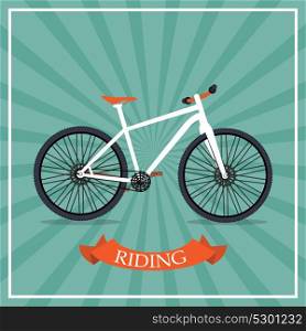 Retro Bicycle Background Isolated Vector Illustrator. EPS10. Retro Bicycle Background Vector Illustrator