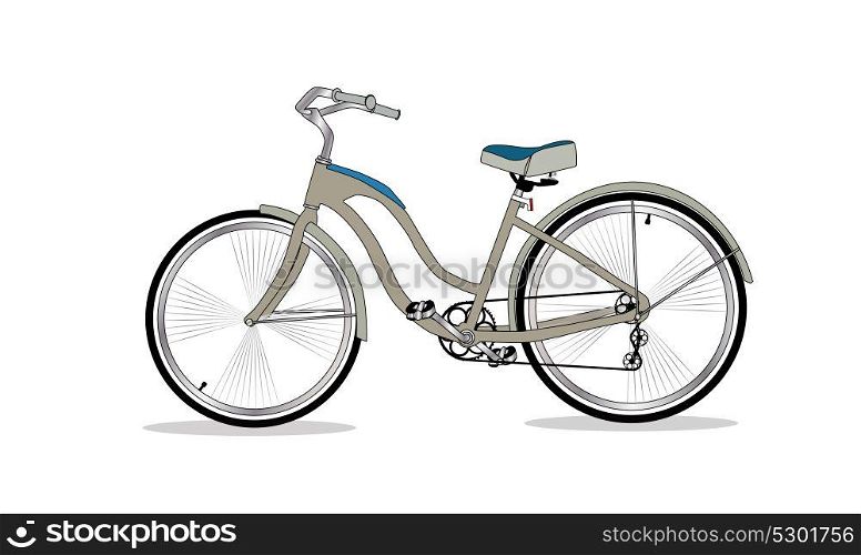 Retro Bicycle on Background Vector Illustrator. EPS10. Retro Bicycle Background Vector Illustrator.