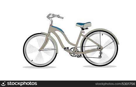Retro Bicycle on Background Vector Illustrator. EPS10. Retro Bicycle Background Vector Illustrator.