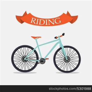 Retro Bicycle on Background Vector Illustrator. EPS10. Retro Bicycle Background Vector Illustrator