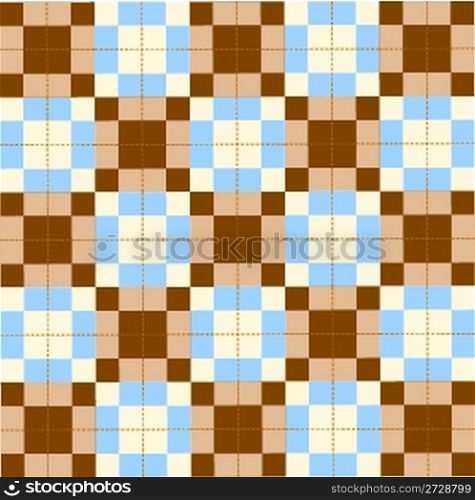 retro blue and cappuccino pattern