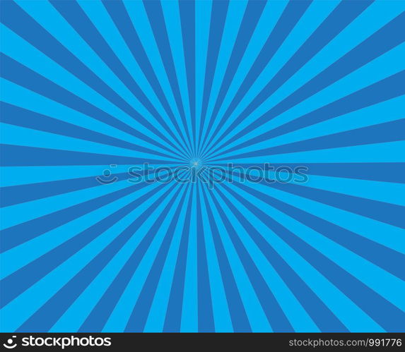 retro blue background ray. blue background in pop art style.