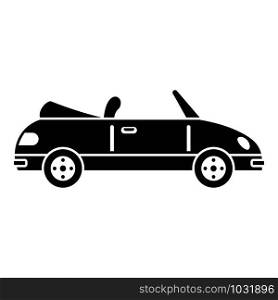 Retro cabriolet icon. Simple illustration of retro cabriolet vector icon for web design isolated on white background. Retro cabriolet icon, simple style