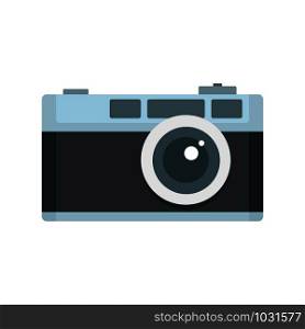 Retro camera icon. Flat illustration of retro camera vector icon for web design. Retro camera icon, flat style