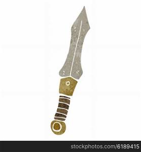 retro cartoon ancient sword