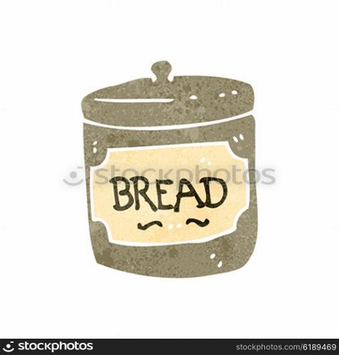 retro cartoon bread tin