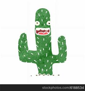 retro cartoon cactus