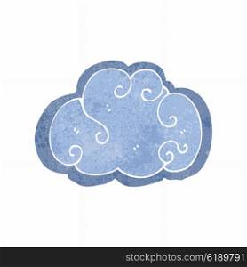 retro cartoon cloud symbol