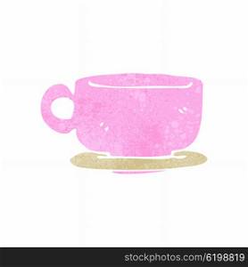 retro cartoon cup of tea