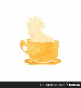 retro cartoon cup of tea