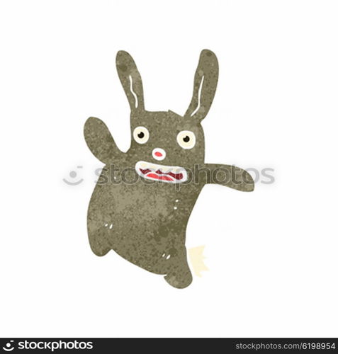 retro cartoon cute rabbit