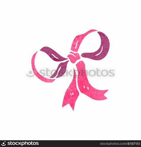 retro cartoon decorative bow