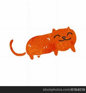 retro cartoon ginger cat