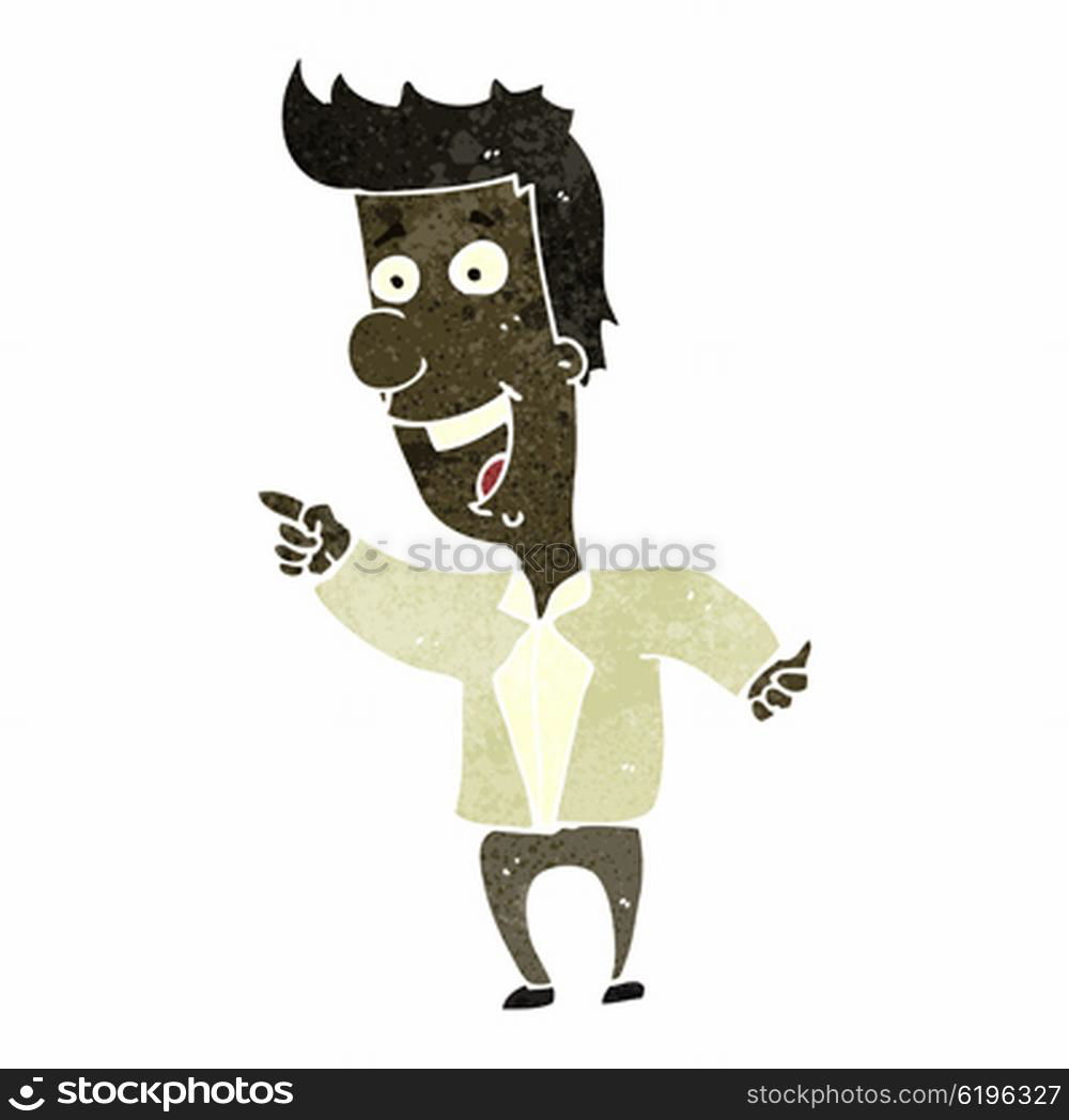 Male Cartoon Character Finger Gesture Theme. Male Cartoon Character ...