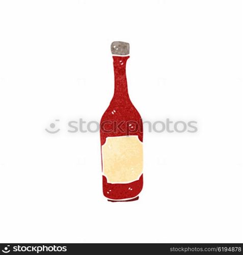 retro cartoon ketchup bottle