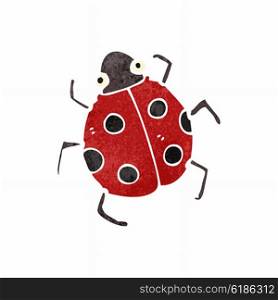 retro cartoon ladybug