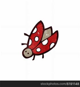 retro cartoon ladybug