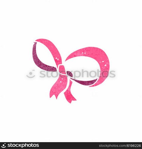 retro cartoon pink ribbon