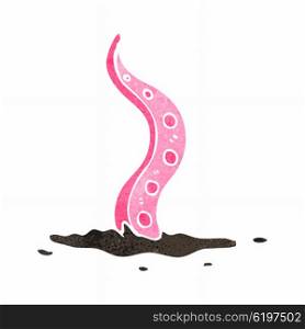 retro cartoon pink tentacle
