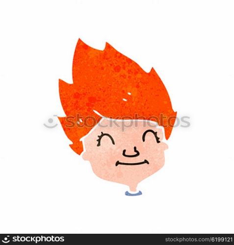 retro cartoon redhead person