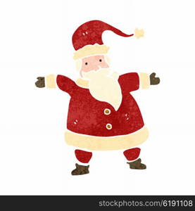 retro cartoon santa claus