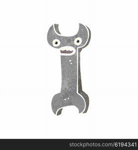 retro cartoon spanner