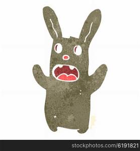 retro cartoon spooky rabbit