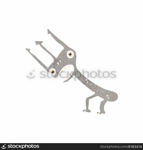 Retro cartoon with texture. Isolated on White.