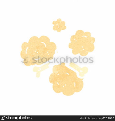 Retro cartoon with texture. Isolated on White.