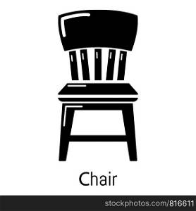 Retro chair icon. Simple illustration of retro chair vector icon for web. Retro chair icon, simple black style