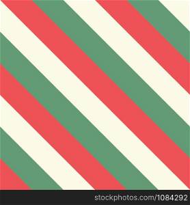 "Retro Christmas backgrounds diagonal lines pattern, the "red-white-green" pastel, mat color for Christmas cards and packages in the traditional colors. vintage Striped background"
