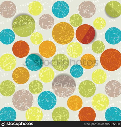 retro circle pattern background
