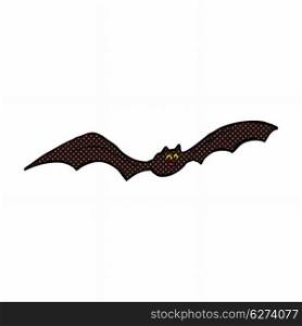 retro comic book style cartoon bat