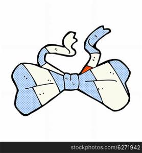 retro comic book style cartoon bow tie
