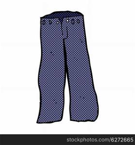 retro comic book style cartoon jeans