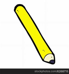 retro comic book style cartoon pencil