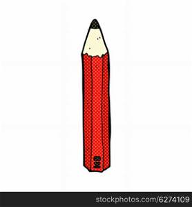 retro comic book style cartoon pencil