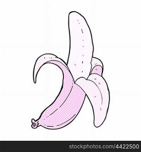 retro comic book style cartoon pink banana