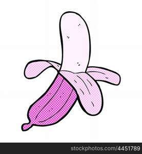 retro comic book style cartoon pink banana